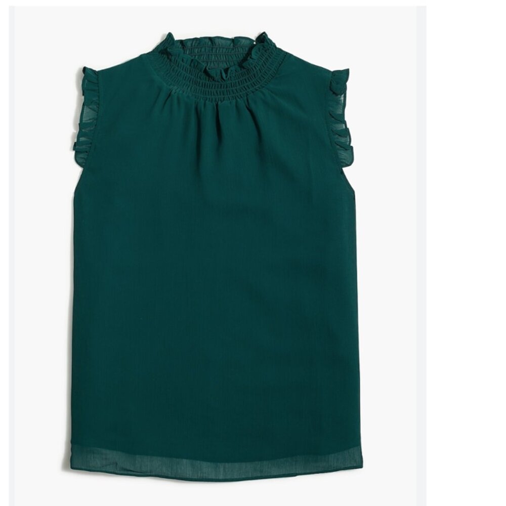 🌿✨ J.Crew Factory Smocked‎ Neck Top (NEW WITH TAG) 🌿✨